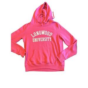 Pink Longwood University LU Size Small Hooded Sweatshirt